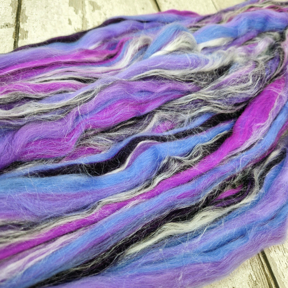 Blended top - 100g (3.5oz) - 21 micron Merino wool and tussah silk - NOS