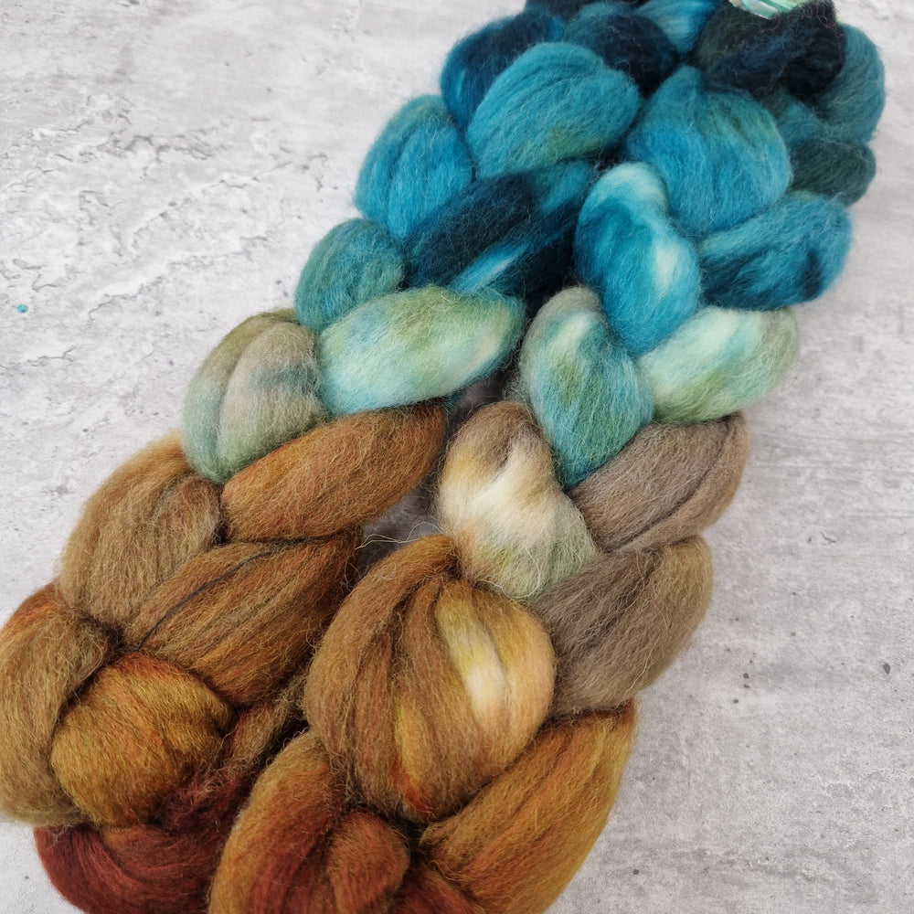 Recycled superwash sock wool with Nylon - Hand dyed - 100g (3.5oz) - TIDEWRACK