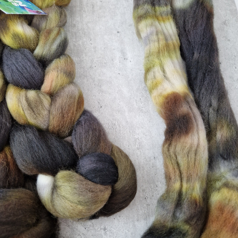 Punta Arenas wool top - Hand dyed - 100g (3.5oz) - MUDLARK