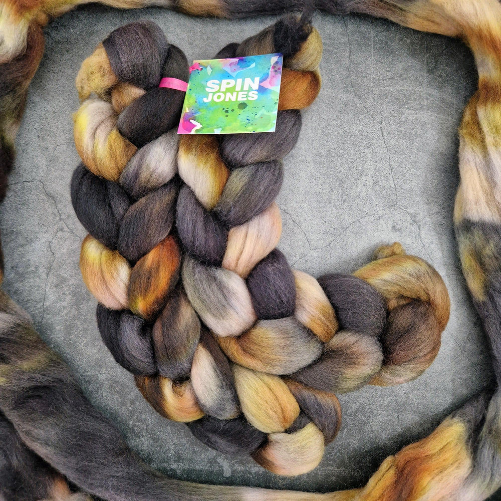 Punta Arenas wool top - Hand dyed - 100g (3.5oz) - MUDLARK