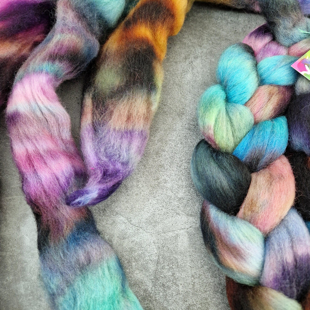 Punta Arenas wool top - Hand dyed - 100g (3.5oz) - CHRYSALISM