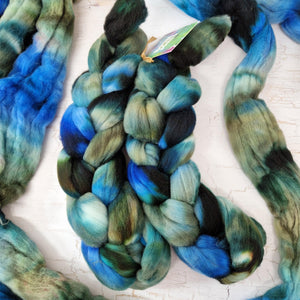 Rambouillet wool - Hand dyed - 100g (3.5oz) - MISCHIEF