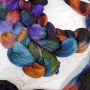 Cormo wool top - Hand dyed - 100g (3.5oz) - CHRYSALISM