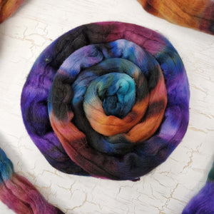 Cormo wool top - Hand dyed - 100g (3.5oz) - CHRYSALISM