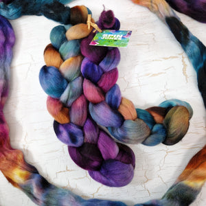 Punta Arenas wool top - Hand dyed - 100g (3.5oz) - CHRYSALISM