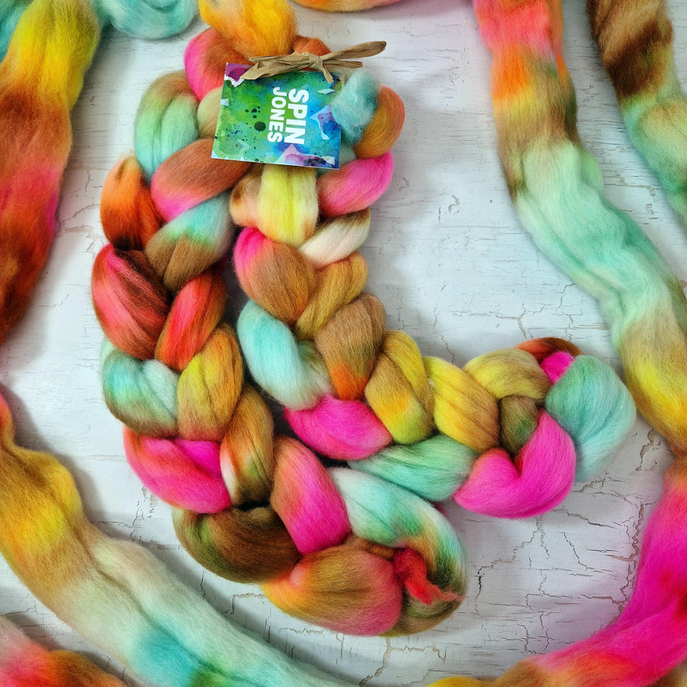 Punta Arenas wool top - Hand dyed - 100g (3.5oz) - SURF SHACK