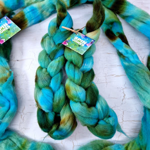 Southdown - Hand dyed - 100g (3.5oz) - AQUATIC