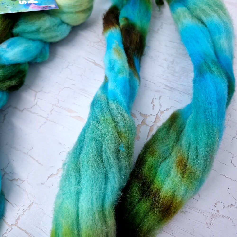 Southdown - Hand dyed - 100g (3.5oz) - AQUATIC