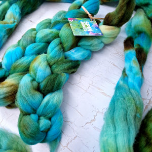 Southdown - Hand dyed - 100g (3.5oz) - AQUATIC