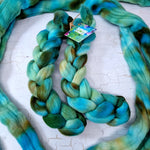 Punta Arenas wool top - Hand dyed - 100g (3.5oz) - AQUATIC