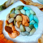 Hand dyed Punta Arenas for spinning 100g (3.5 oz) - LEFTOVERS #5