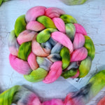 Hand dyed Punta Arenas top for spinning 100g (3.5 oz) - LEFTOVERS #11