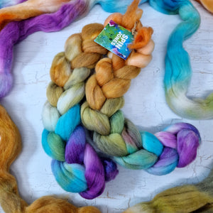 Recycled superwash sock wool with Nylon - Hand dyed - 100g (3.5oz) - SPRING SHORE