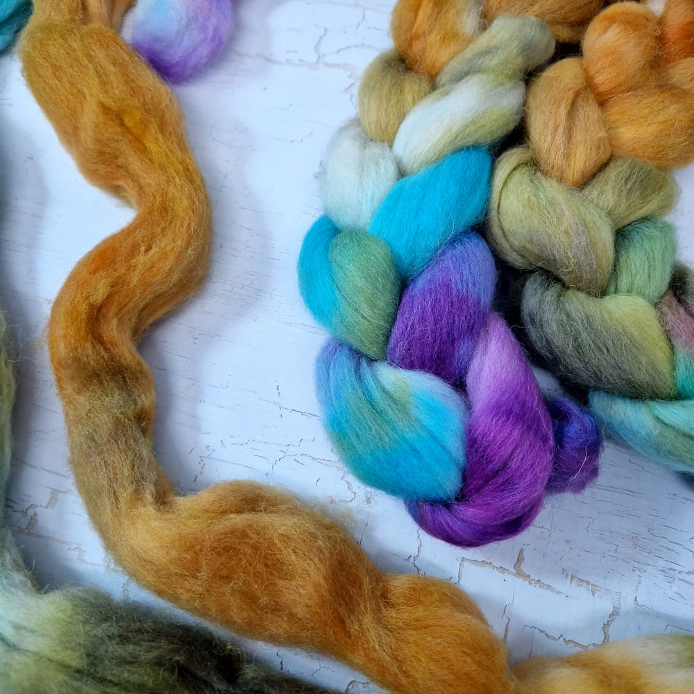 Recycled superwash sock wool with Nylon - Hand dyed - 100g (3.5oz) - SPRING SHORE