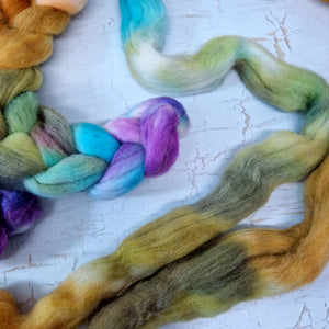 Recycled superwash sock wool with Nylon - Hand dyed - 100g (3.5oz) - SPRING SHORE