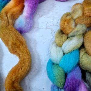 Recycled superwash sock wool with Nylon - Hand dyed - 100g (3.5oz) - SPRING SHORE