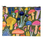 Blue Q - Zipper Pouch - MUSHROOMS